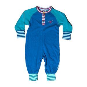 Rainbow Gymboree Colorblock Infant Romper Flaws